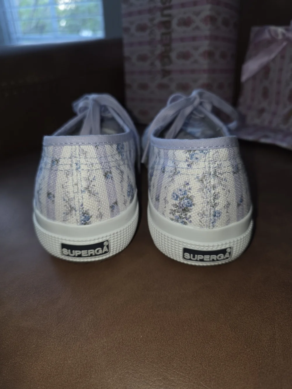 Superga Love Shack Fancy Lavender Floral Sneakers NWT - Picture 5 of 7